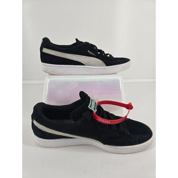 Vintage Style Puma Suede Women’s Sneakers Black/White Size 8.5 (355462-01) - Picture 1 of 6
